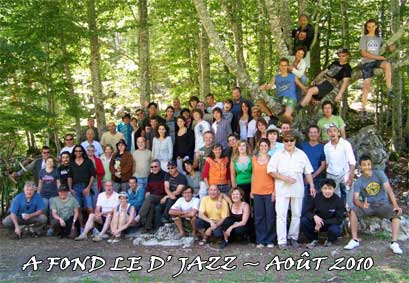 groupe  stage musique " A fond le d'jazz "2010